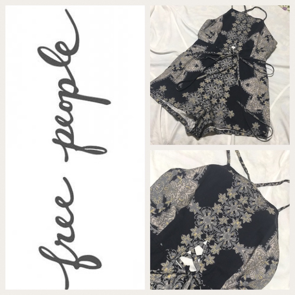 FREE PEOPLE floral print romper